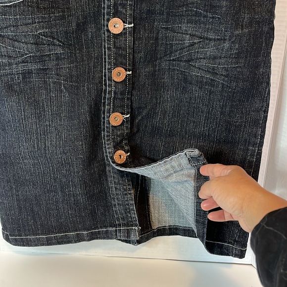 Manager blue Denim skirt size 10 stretchy material - Picture 5 of 6